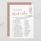 Invitation Perles élégantes et le nom du ministère public qui (Devant / Derrière)