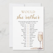 Invitation Perles élégantes et le Pourfenseur préférerait-ell (Devant)