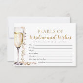 Invitation Perles élégantes et perles de poursuites de la sag (Devant)