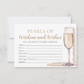 Invitation Perles élégantes et perles de poursuites de la sag (Devant)