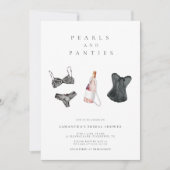 Invitation Perles et culottes Fête des mariées de lingerie mo (Devant)