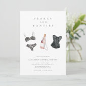 Invitation Perles et culottes Fête des mariées de lingerie mo (Debout devant)