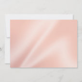 Invitation Perles et dentelle épousant le rose de pivoine de (Dos)