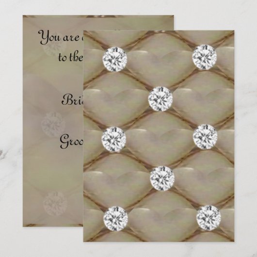 Invitation Perles et diamants (Devant / Derrière)
