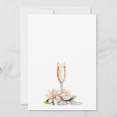 Invitation Perles Et Fête des mariées De Poursuites (Dos)