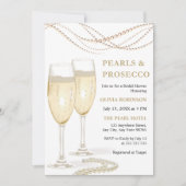 Invitation Perles et Fêtes des mariées de Prosecco écorces d' (Devant)