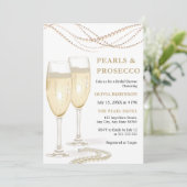 Invitation Perles et Fêtes des mariées de Prosecco écorces d' (Debout devant)