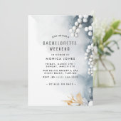 Invitation Perles et fleurs Bachelorette Week-end (Debout devant)