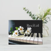 Invitation Perles et fleurs d'invitation de considérant de (Debout devant)