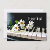 Invitation Perles et fleurs d'invitation de considérant de (Devant)