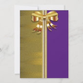 Invitation Perles et Gold Sweet 16 (Dos)