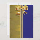 Invitation Perles et Gold Sweet 16 (Dos)