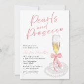 Invitation Perles et poursuites | Fête des mariées de l'aquar (Devant)