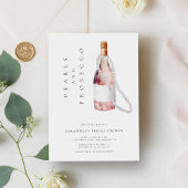 Invitation Perles et poursuites Fête des mariées élégante