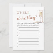 Invitation Perles et poursuites où étaient-ils deux jeux (Devant)