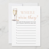 Invitation Perles et poursuites où étaient-ils deux jeux (Devant)