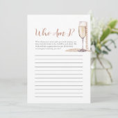 Invitation Perles et poursuites Qui suis-je jeu de Fête des m (Debout devant)