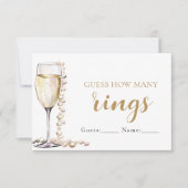 Invitation Perles et Procuco Devinez combien de anneaux jeu (Devant)