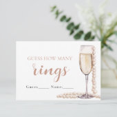 Invitation Perles et Procuco Devinez combien de anneaux jeu (Debout devant)