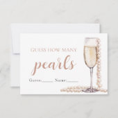 Invitation Perles et Procuco Devinez combien de perles jeu (Devant)