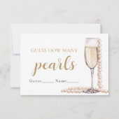 Invitation Perles et Procuco Devinez combien de perles jeu (Devant)