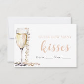 Invitation Perles et Procuco Guider Combien de Baisers Jeu (Devant)