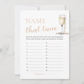 Invitation Perles et Procuco Nom qui aiguise jeu nuptiale (Devant)