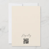 Invitation Perles et Prosecco Fête des mariées moderne minima (Dos)