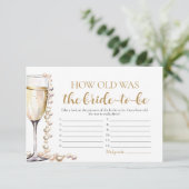 Invitation Perles et Prosecco : Quel âge avait la mariée ? (Debout devant)