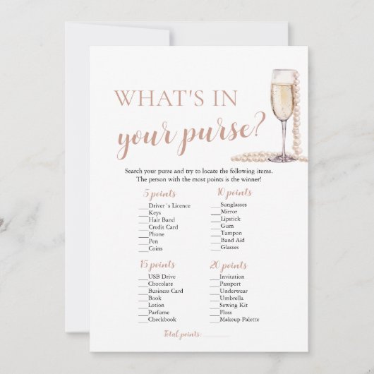 Invitation Perles Modernes & Prosecco Qu'est-ce que vous avez (Devant)