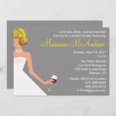 Invitation perles nuptiales de blonde d'argent d'invitation (Devant / Derrière)