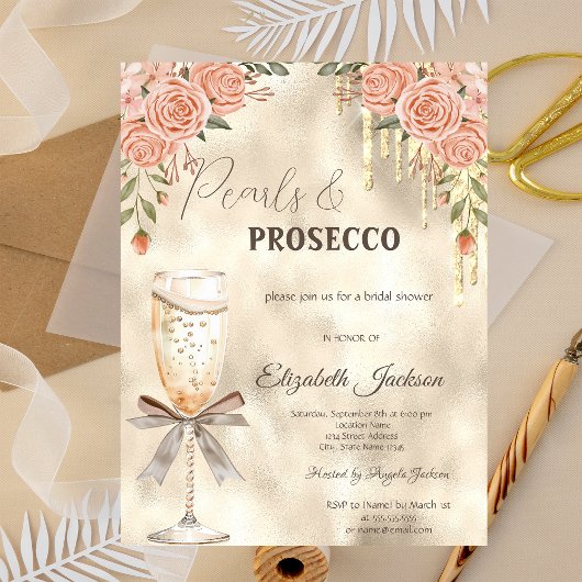 Invitation Perles Poursuivre Bow Parties scintillant  Boho Ro