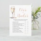 Invitation Perles & Prosecco Au-Dessus ou Au-Dessous Jeu de B (Debout devant)
