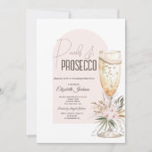 Invitation Perles Prosecco Boho Fleurs Brunch & Bubbly (Devant)