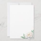 Invitation Perles & Prosecco Fête de Mariage Florale (Dos)