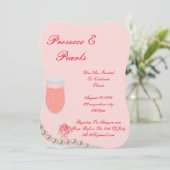 INVITATION PERLES ROSES & BRIDAL SHOWER PROSECCO  (Debout devant)