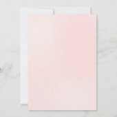 Invitation Perles roses et Prosecco Champagne Brunch nuptial (Dos)