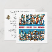 INVITATION PERMISSION DE MONTER À BORD (Devant / Derrière)