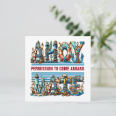 INVITATION PERMISSION DE MONTER À BORD (Debout devant)