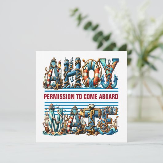 INVITATION PERMISSION DE MONTER À BORD (Debout devant)