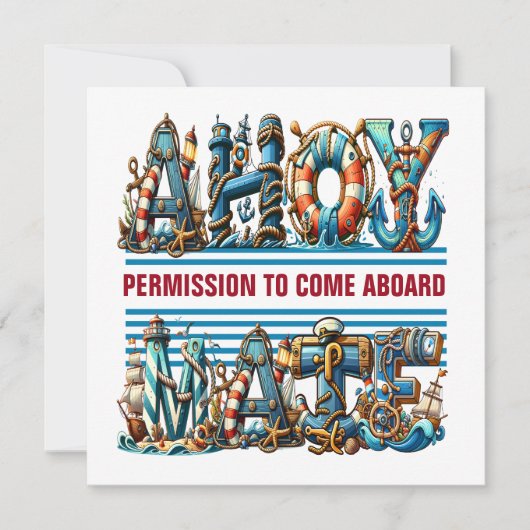 INVITATION PERMISSION DE MONTER À BORD (Devant)