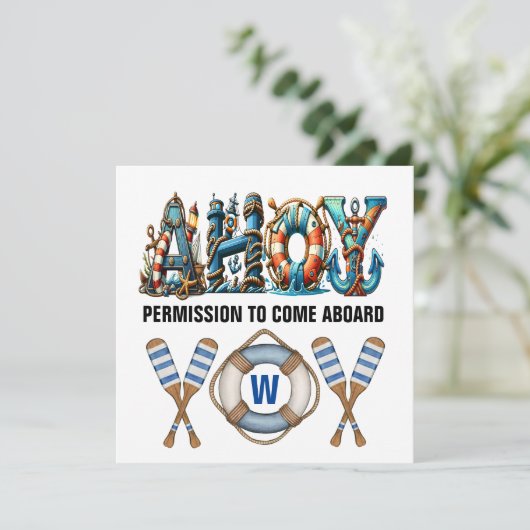 INVITATION PERMISSION DE MONTER À BORD (Debout devant)