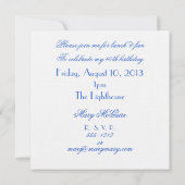 Invitation Perroquet de Fluffy (Dos)