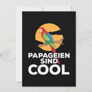 Invitation Perroquet Les perroquets sont cool