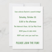 Invitation Perroquets en Casquettes de fête Anniversaire (Dos)