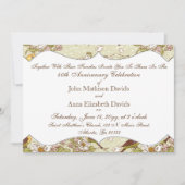 Invitation Perruche et cornouiller du 40e anniversaire (Devant)