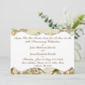 Invitation Perruche et cornouiller pour le 40e anniversaire (Debout devant)