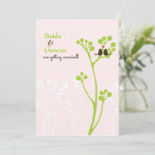 Invitation Perruches (rougissent le rose) (Debout devant)