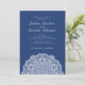 Invitation Persian Jewel Arch Ordinate Mandala Wedding (Debout devant)