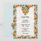 Invitation Persimmons (Devant / Derrière)